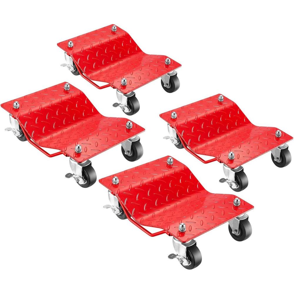 image:imageCar Wheel Dolly Set of 4  16x12 Heavy Duty Antiskid Car Dolly Tire Skates with 6000lb Capacity  360 Degree Rotatable Wheel Dollies for Cars Trucks Trailers Motorcycles or Boats