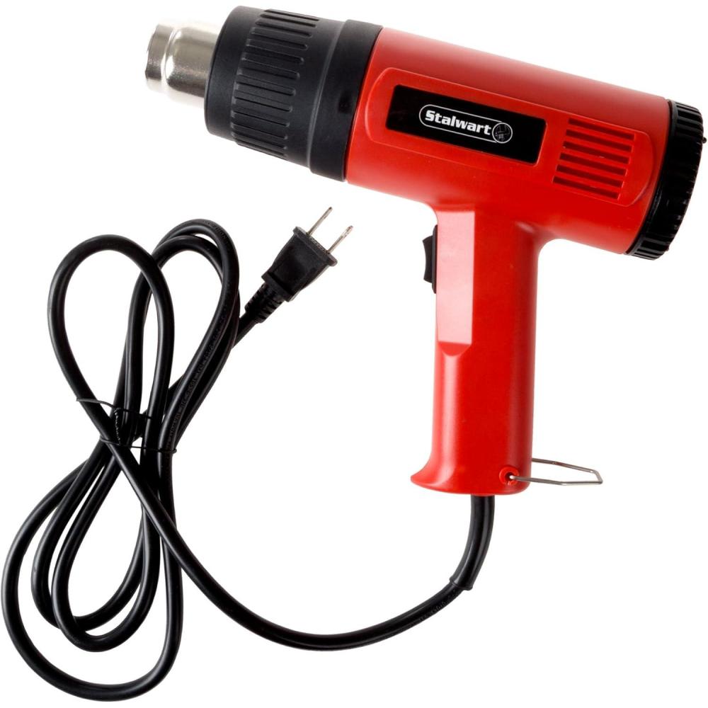image:imageDual Temperature Heat Gun  1500W 575F to 932F Heat Settings 120V Heating Tool for DIY Home Improvement and Contractors by Stalwart RedCrimson
