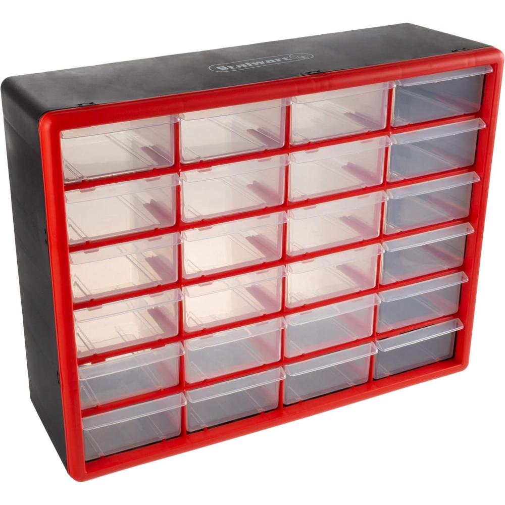 image:imageStorage Drawers44 Compartment Organizer Desktop or Wall Mountable Container for Hardware Parts Craft Supplies Beads Jewelry and More by Stalwart24 Drawers