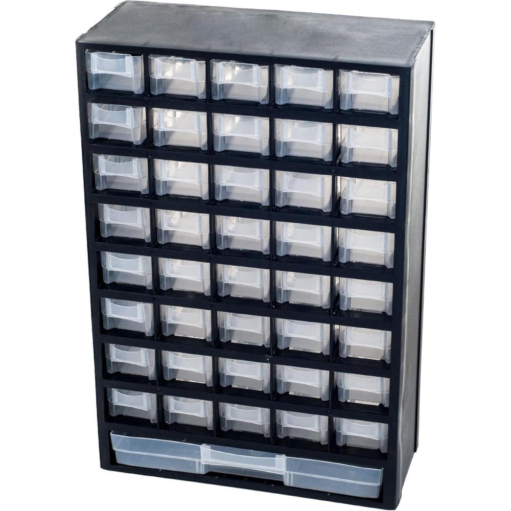 image:imageStorage Drawers44 Compartment Organizer Desktop or Wall Mountable Container for Hardware Parts Craft Supplies Beads Jewelry and More by Stalwart41 Drawers