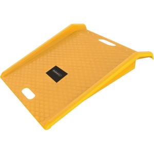 Curb Ramp – Heavy Duty, Portable Ramp with 1000lb Weight Capacity – For Furniture Dollies, Hand Trucks, or Moving Carts by Stalwart (Yellow)(Regular)