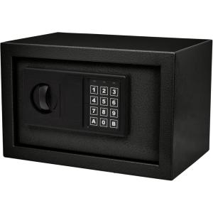 Digital Safe – Electronic Steel Safe with Keypad and Manual Override Keys – Protect Money, Jewelry, Passports – For Home, Business by Stalwart (Black), 12.2″ (L) x 7.9″ (W) x 7.9″ (H)(Black)