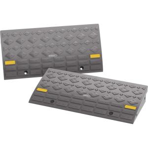 Set of 2 Curb Ramps with 4 Ton Capacity – for Cars, Trucks, RVs, ATVs, Motorcycles, Hand Trucks, Mowers, and Carts by Stalwart (Gray)