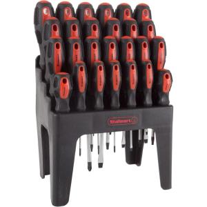Stalwart – 75-HT4088 18 Piece Screwdriver Set with Wall Mount and Magnetic Tips- Precision Kit Including Flatheads, Phillips, and Torx Screwdrivers By(26-Piece Set)